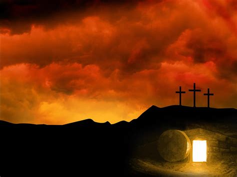 Empty Tomb Worship Background Easter Worship For Your Mobile