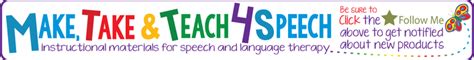 Make Take Teach For Speech Teaching Resources Teachers Pay Teachers