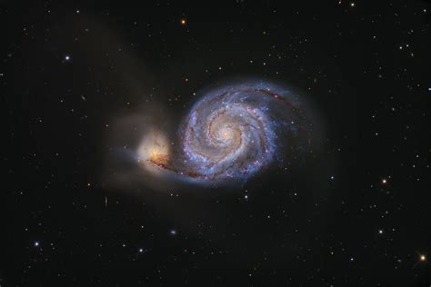 Messier Monday The Whirlpool Galaxy M51 Scienceblogs