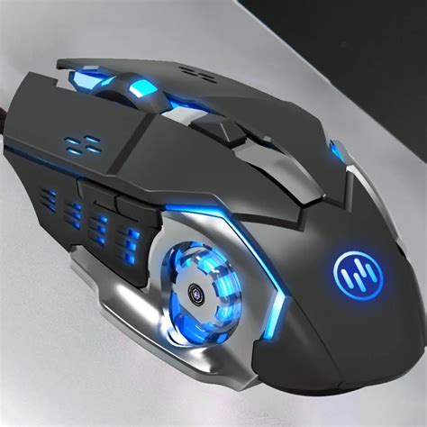 Hiperdeal Cool Gaming Mouse Wired Led Light Optical 1600dpi Gaming Mute