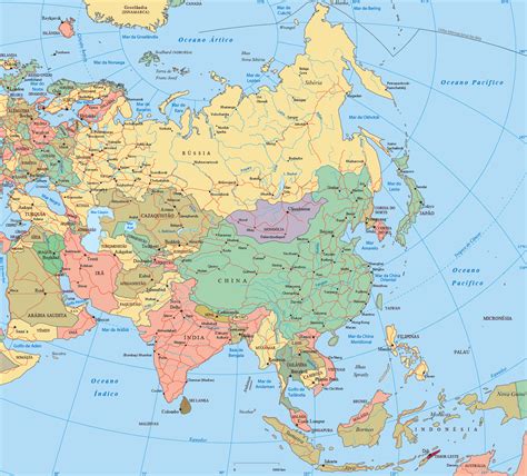 Mapa Politico Da Asia Educabrilha