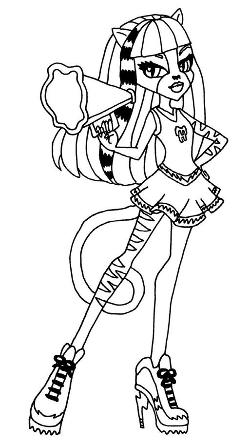 Meowlody Monster High Coloring Page Cat Coloring Page Coloring Pages