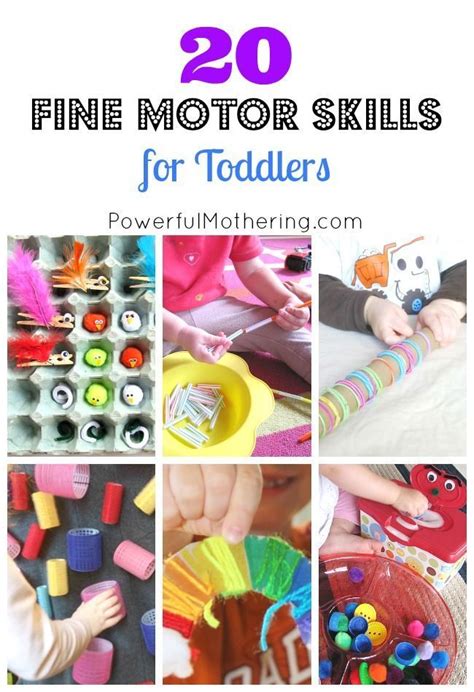 20 Fine Motor Skills For Toddlers Toddler Activities Motor Skills