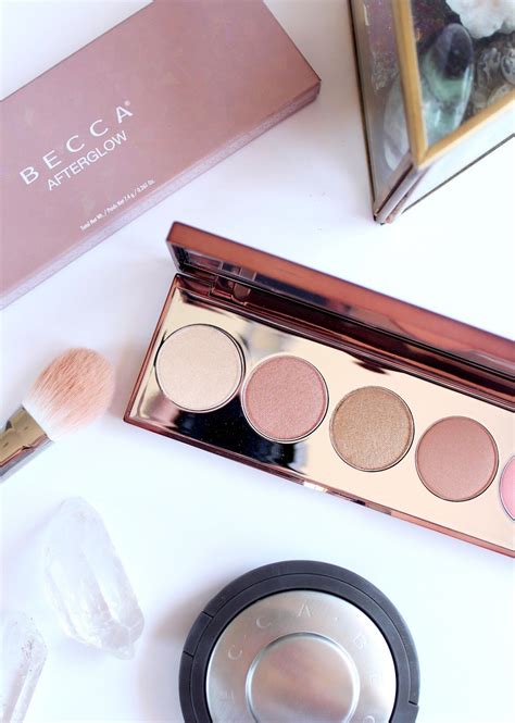 Becca Cosmetics Afterglow Palette Review Swatches Cassandramyee
