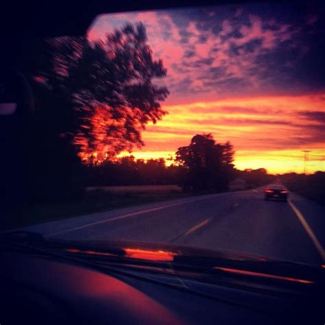 Night Drive Sunset