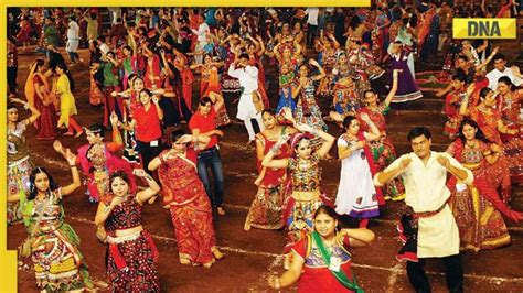 Navratri Celebrations Check Out This Beautiful Drone Footage Of People Performing Garba In Gujarat