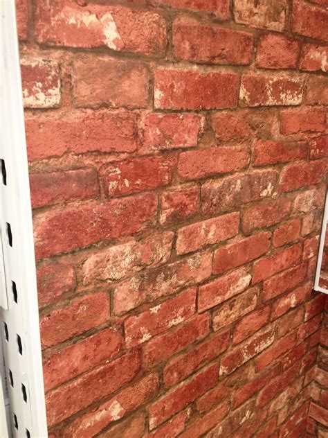 Bandq Brick Wallpaper Master Bedroom Accent Wall Orange Tapete