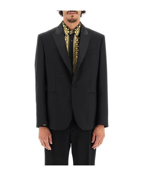 Versace Wool And Mohair Tuxedo Jacket Italist