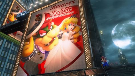 Super Mario Odyssey Allows Mario To Wear Peachs Wedding Dress Via