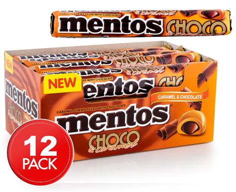 Mentos Choco And Caramel Roll 12pk Au