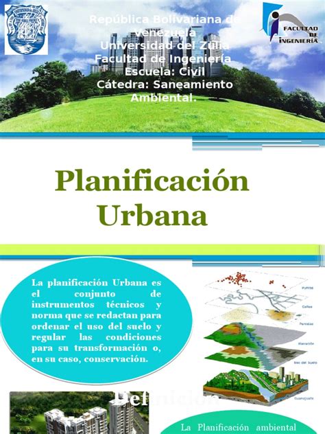 Planificacion Urbana Sostenible1pptx Desarrollo Sostenible