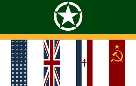 Ww2 Allied Powers Flags