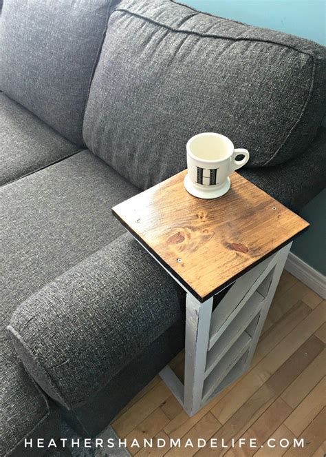 Easy Diy Sofa Tables Heathers Handmade Life Diy Sofa Table Sofa