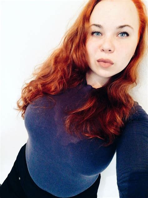 busty redhead stacked