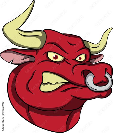 Isolated Angry Bull Head Vector Illustration Stock Illustration Adobe