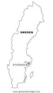 Dieser pinnwand folgen 174 nutzer auf pinterest. Landkarte Schweden gratis Malvorlage in Geografie ...