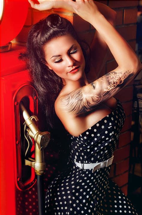 Beatrice Mary Bexter Brunette Women Model Tattoo HD Wallpaper Wallpaperbetter