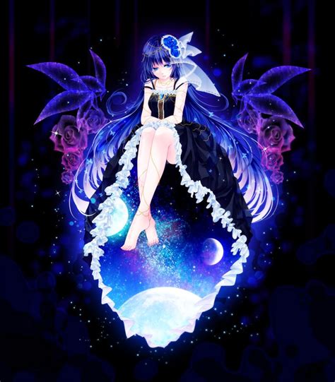 Galaxy Dress By Mokoppe Anime Girl Pinterest Beautiful Anime Art