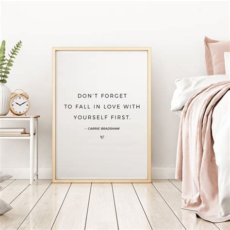 Dont Forget To Fall In Love With Yourself First Carrie Etsy