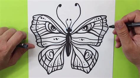 Dibujar Una Mariposa Dibujos Faciles