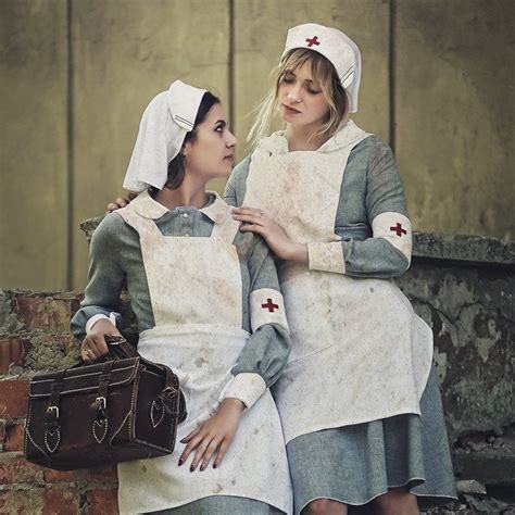 War Nurse Uniformww2 Red Cross Nurse Costume Cosplay Etsy
