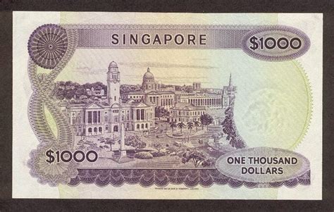 Singapore 1000 Dollars Banknote Orchid Seriesworld Banknotes And Coins