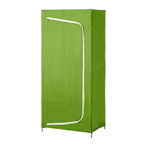The clothes rail holds about 4 coats or 8 shirts on hangers. BREIM Wardrobe - green - IKEA