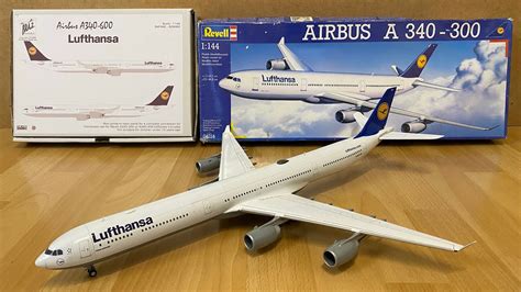 Assembly Revell BrazModels 1 144 Scale Airbus A340 600 Lufthansa