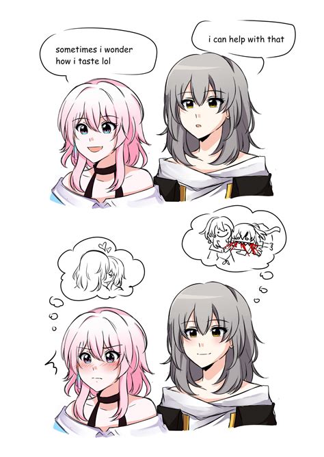 Stelle and March 7 by @Rissuuu : r/HonkaiStarRail