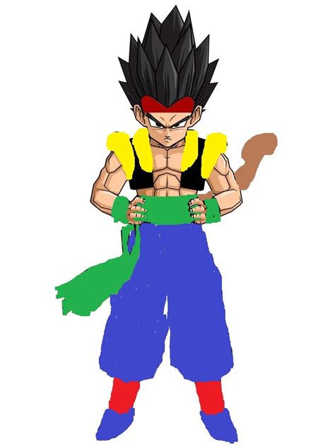 He is the fusion of goku and vegeta through the ex. Jinsayan | Ultra Dragon Ball Wiki | FANDOM powered by Wikia
