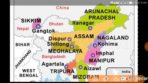Eastern States Of India Map By Study 24 Youtube