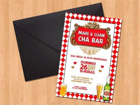 Trocar Presentes Por Bebidas Stella Artois Convite De Aniversario Boteco Convite Cha