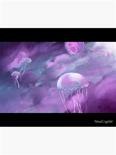 Atmospheric Jellyfish Poster For Sale By Newcryptid Redbubble