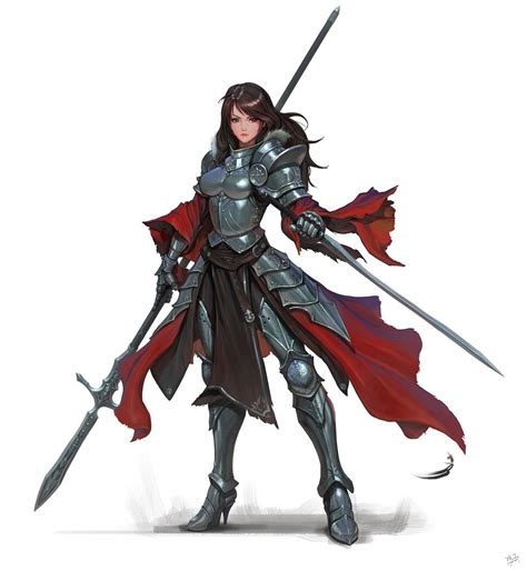 Cyberdelics Female Knight Concept Art Characters Character Portraits