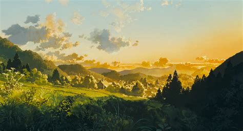 anime gorgeous nature scenery studio ghibli only yesterday ...