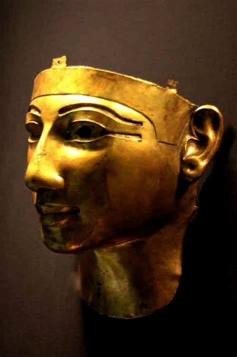Gold Funerary Mask Of Shoshenq Ii Reign 887 885 Bc 22nd Dynasty