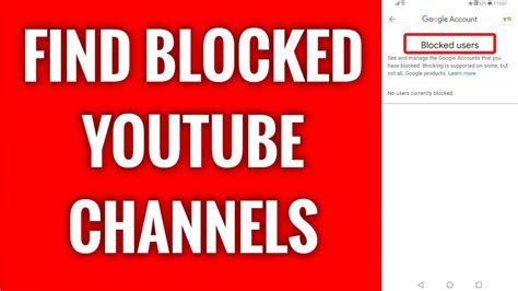 How To Find Youtube Channels That You Blocked In 2022 Youtube