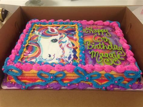 An easy funfetti unicorn cake recipe adorned in pastel buttercream and topped with a golden horn will bring magic to any occasion! Pretty unicorn cake with edible image | Edible images ...