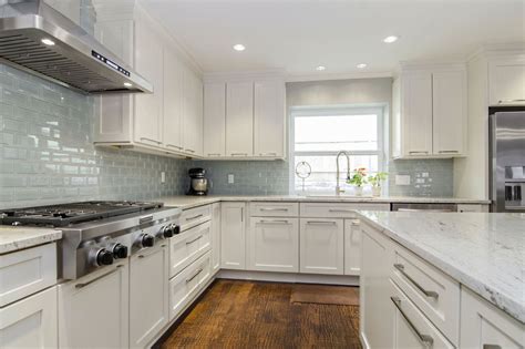 For more colors visit our stone pages. River White Granite White Cabinets Backsplash Ideas (With ...