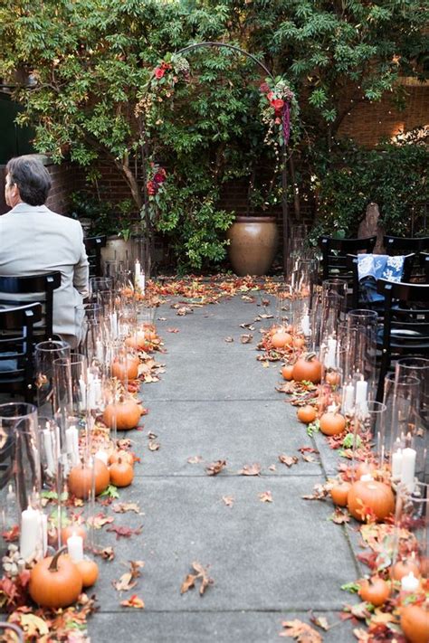 25 Chic Fall Wedding Aisle Decor Ideas Weddingomania