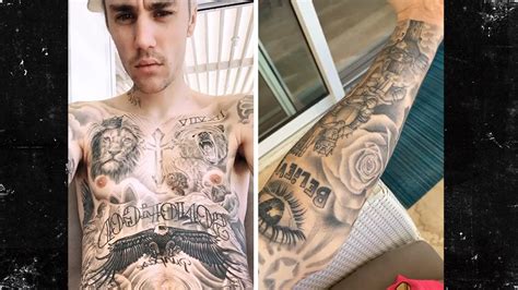 Justin Bieber Gives Full Body Tour Of All His Tattoos