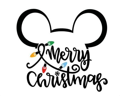 Mickey Merry Christmas SVG / Merry Christmas DXF Christmas - Etsy