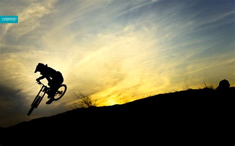 Sunset Bicycles Hills Sillhouette Downhill Mtb