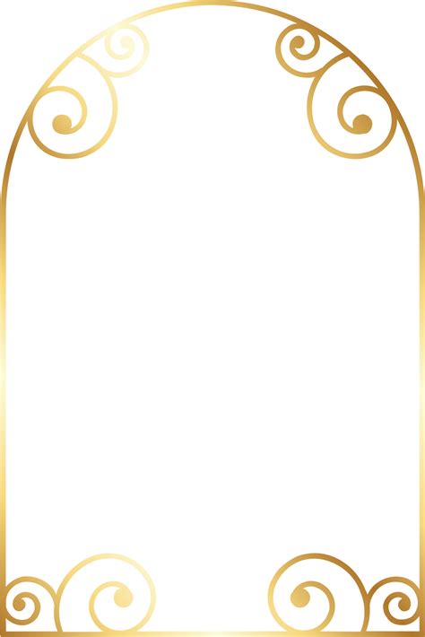 Aesthetic Gold Arch Border 21514473 Png