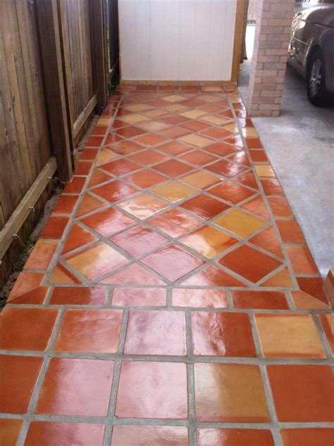 Rustic Terra Cotta Tile Flooring With A High Gloss Finish Spanish