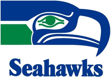 Seattle Seahawks Alternate Logo 1976 Seahawk Head With Script