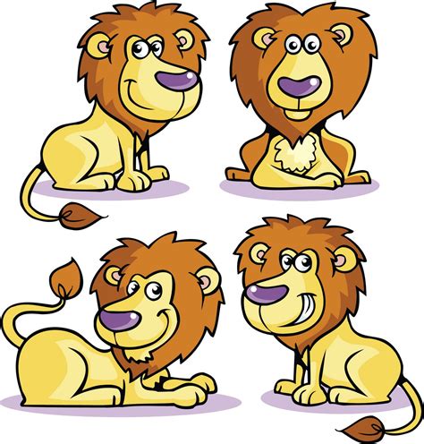 Clip Art Group Of Lions Cliparts