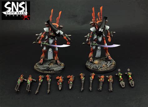 Warhammer 40k Sns Pro Painted Eldar Wraithguard Army Commission Ebay