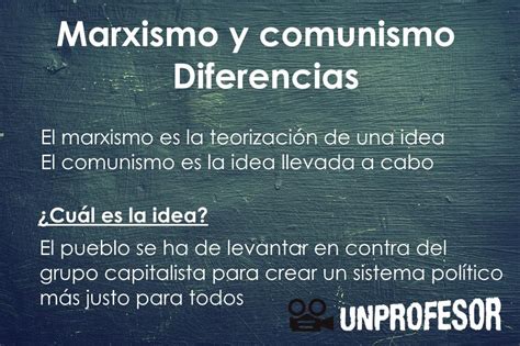 Marxismo Y Comunismo Diferencias