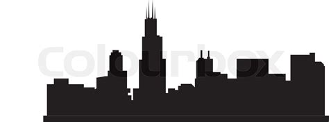 chicago skyline stock vector colourbox